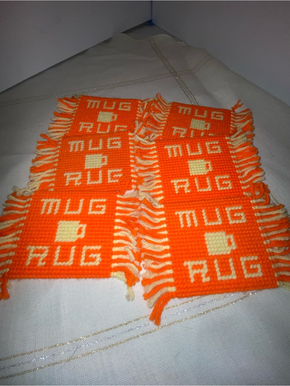 1970s MUG RUGS - Picture 4 of 6